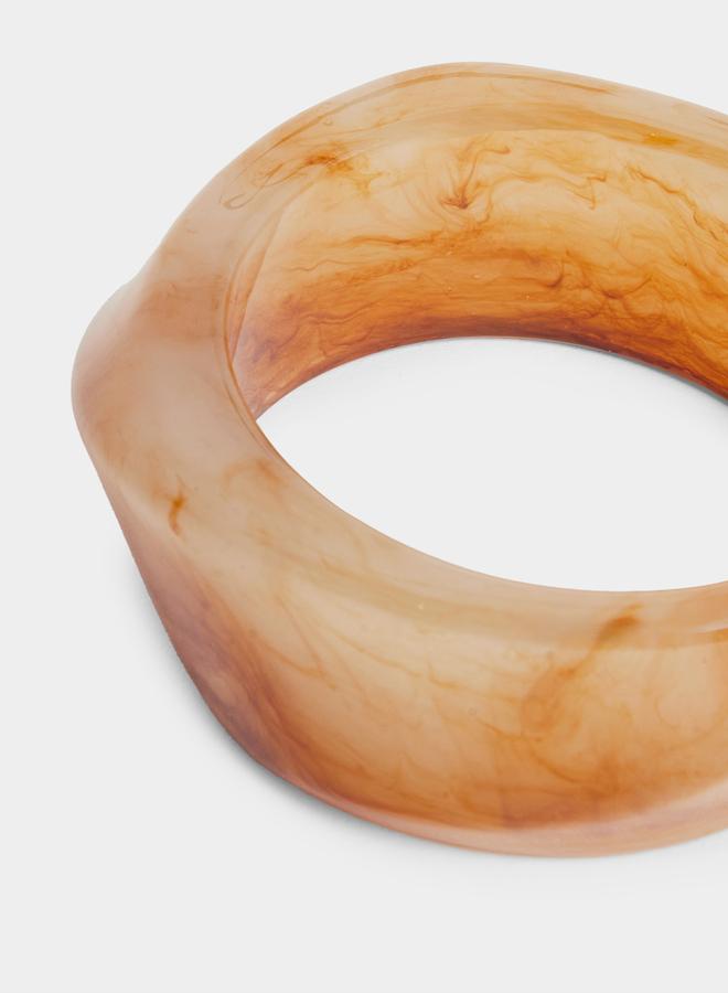 Styli Amber Resin Bangle Bracelet - Image 1